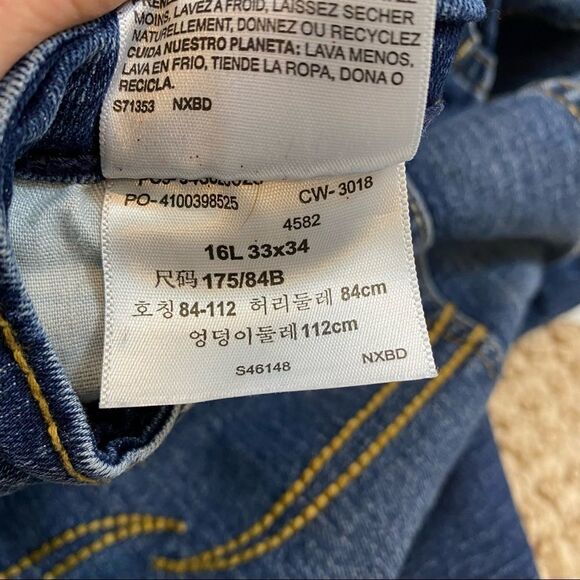 Signature by Levi Strauss Modern Boot Cut Jeans Size 16L - Picture 8 of 9